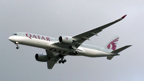 Qatar Airways' new Airbus A350 made its debut flight from Doha to Frankfurt on Thursday - Sputnik International