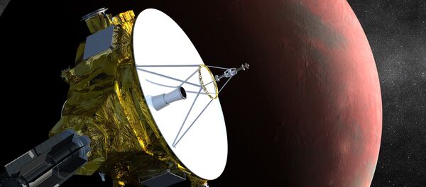 An artist's impression of NASA's New Horizons spacecraft, currently en route to Pluto, is shown in this handout image provided by Science@NASA - Sputnik International