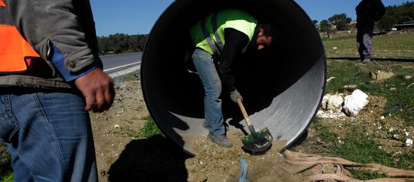 The pipeline is part of a project now under construction to convey water from the Turkish mainland to the breakaway north of ethnically split Cyprus - Sputnik International