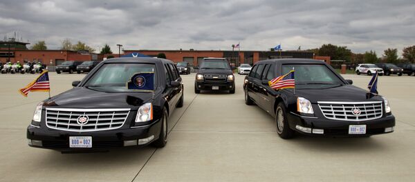 President Barack Obama limousine park at Andrews Air Force Base, Md., on Saturday, Nov. 1, 2014 - Sputnik International