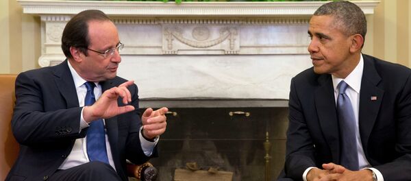 French President Francois Hollande (left) and US President Barack Obama - Sputnik International