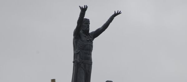 Manannán mac Lir, a sea deity in Irish mythology, by sculptor Darren Sutton Manannán mac Lir, a sea deity in Irish mythology, by sculptor Darren Sutton - Sputnik International