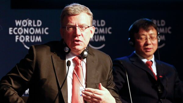 Russia's former finance minister Alexei Kudrin speaks during the session 'The Russia Outlook' in the Swiss mountain resort of Davos January 23, 2015 - Sputnik International