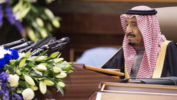In this image released by the Saudi Press Agency, Crown Prince Salman speaks during a session at the Shura Council in Riyadh, Saudi Arabia in an annual televised speech on Tuesday, Jan. 6, 2015 - Sputnik International