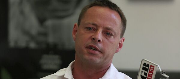 Australian David Hicks, the first Guantanamo prisoner to be convicted of war crimes, speaks to the media at a press conference in Sydney, Australia Wednesday, Nov. 6, 2013 - Sputnik International