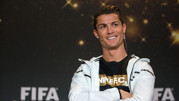 FIFA Ballon d'Or nominee Cristiano Ronaldo of Portugal and Real Madrid attends a press conference prior to the FIFA Ballon d'Or Gala 2014 at the Kongresshaus on January 12, 2015 in Zurich, Switzerland - Sputnik International