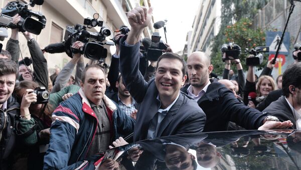 The leader of Greece's left-wing Syriza party Alexis Tsipras - Sputnik International