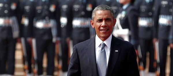 U.S. President Barack Obama inspects guard of honour during his ceremonial reception at the forecourt of India's presidential palace Rashtrapati Bhavan in New Delhi January 25, 2015 U.S. President Barack Obama inspects guard of honour during his ceremonial reception at the forecourt of India's presidential palace Rashtrapati Bhavan in New Delhi January 25, 2015 - Sputnik International