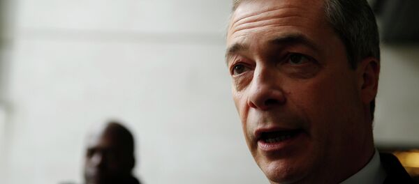 Leader of Britain's UK Independence Party Nigel Farage speaks to reporters after appearing on the BBC's Andrew Marr Show in London January 25, 2015 Leader of Britain's UK Independence Party Nigel Farage speaks to reporters after appearing on the BBC's Andrew Marr Show in London January 25, 2015 - Sputnik International