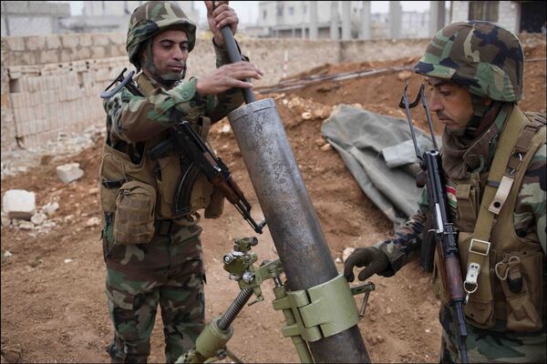 Peshmerga (Iraqi kurd) fighters  in Kobani, Syrian Kurdistan - Sputnik International