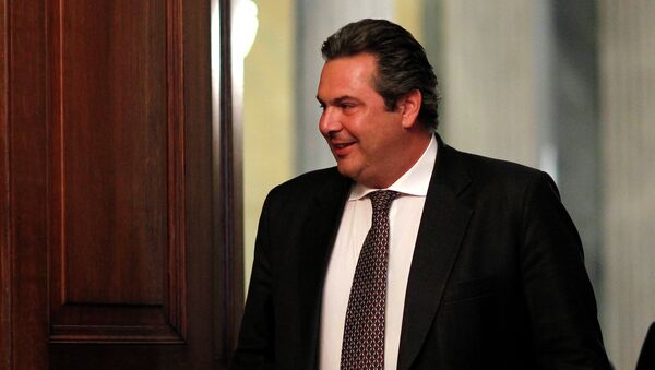 Panos Kammenos leader of the right-wing splinter Independent Greeks party - Sputnik International