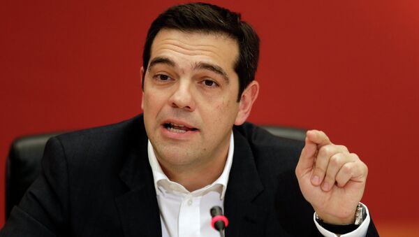 Alexis Tsipras, head of Greece's Syriza left-wing main opposition party - Sputnik International