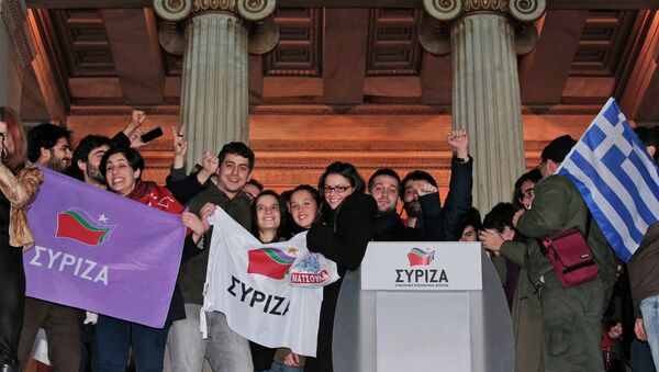 Supporters of Syriza - Sputnik International