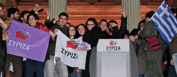 Supporters of Syriza Supporters of Syriza - Sputnik International
