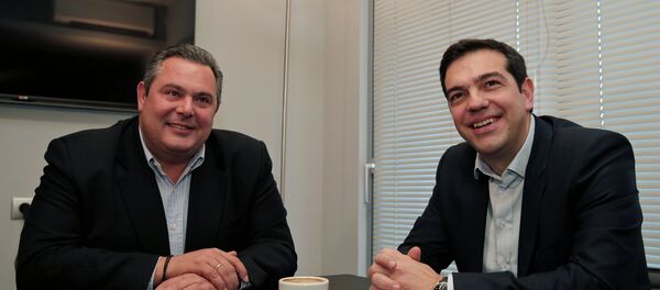 Alexis Tsipras and Panos Kammenos Alexis Tsipras and Panos Kammenos - Sputnik International