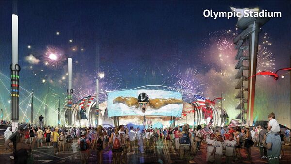 A proposed Olympic Stadium in Boston, Massachusetts is seen in this handout image made available January 21, 2015 by the Boston2024 group, which is organizing Boston's bid to host the 2024 Summer Olympics. - Sputnik International