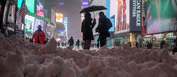 Heavy snowfall in New York Heavy snowfall in New York - Sputnik International