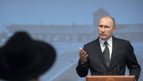 President Vladimir Putin attends International Holocaust Remembrance Day events - Sputnik International