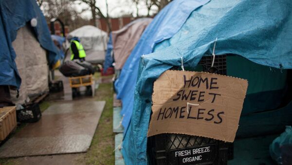 Homeless encampment in Seattle - Sputnik International