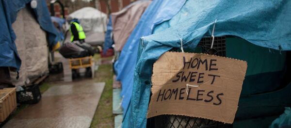 Homeless encampment in Seattle Homeless encampment in Seattle - Sputnik International
