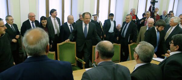Russian FM Lavrov and Syrian opposition - Sputnik International