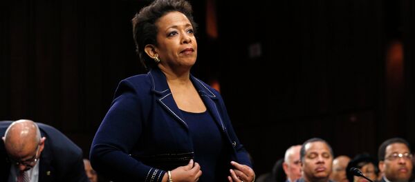 Loretta Lynch takes her seat to testify before a Senate Judiciary Committee confirmation hearing on her nomination to become U.S. attorney general on Capitol Hill in Washington January 28, 2015. Loretta Lynch takes her seat to testify before a Senate Judiciary Committee confirmation hearing on her nomination to become U.S. attorney general on Capitol Hill in Washington January 28, 2015. - Sputnik International