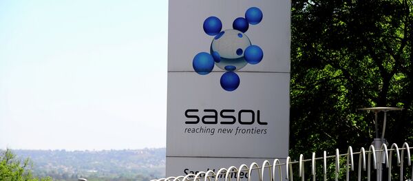 Logo of Sasol at its headquarters in Johannesburg Logo of Sasol at its headquarters in Johannesburg - Sputnik International