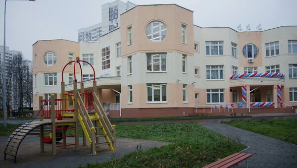 Sergei Sobyanin opens new kindergarten at Kashirskoye Highway - Sputnik International