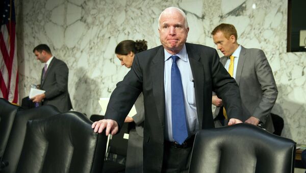 John the Grump McCain on Capitol Hill in Janurary. - Sputnik International