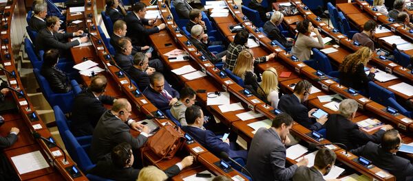 Delegates during a plenary meeting held as part of the winter session of the Parliamentary Assembly of the Council of Europe (PACE) - Sputnik International