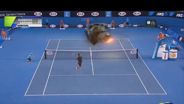 Tennis match with М1 Abrams. - Sputnik International