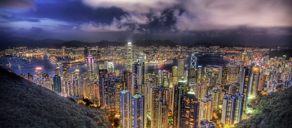 Hong Kong from the peak on a summer's night - Sputnik International