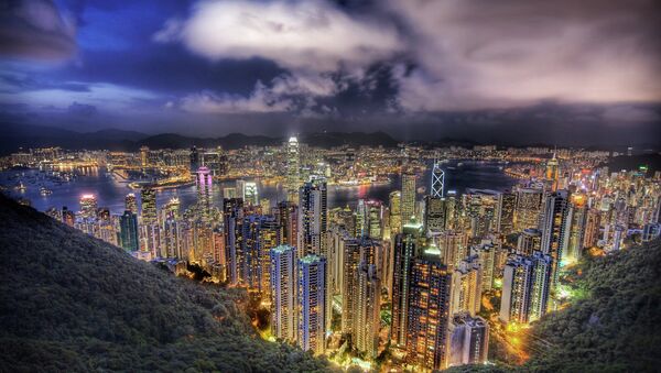 Hong Kong from the peak on a summer's night - Sputnik International