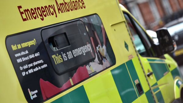 A National Health Service ambulance is seen in central London - Sputnik International