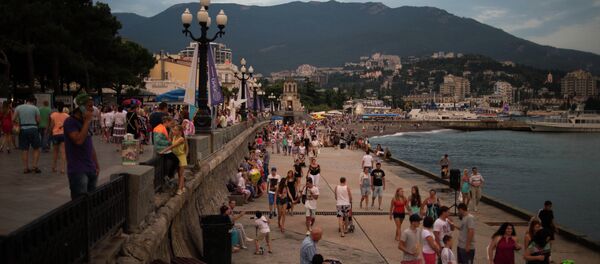 Tourist season in Yalta Tourist season in Yalta - Sputnik International