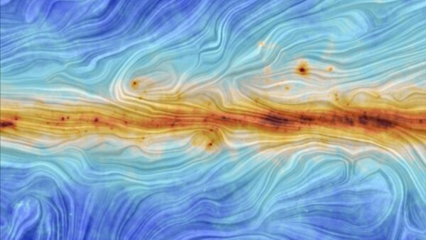 The image portrays the interaction between interstellar dust in the Milky Way and the structure of our Galaxy's magnetic field - Sputnik International