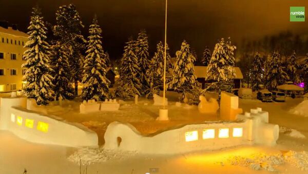 Snow sculptures built by students in Finland - Sputnik International