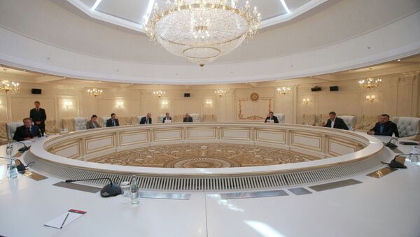 A meeting of the Contact Group on Ukrainian reconciliation in Minsk, Belarus. - Sputnik International