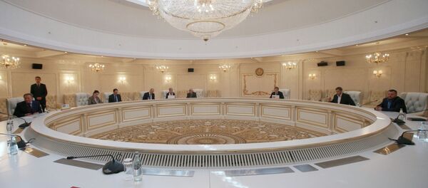 A meeting of the Contact Group on Ukrainian reconciliation in Minsk, Belarus. A meeting of the Contact Group on Ukrainian reconciliation in Minsk, Belarus. - Sputnik International