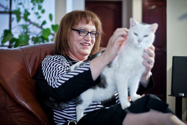 Anna Grodzka, Poland's first-ever transsexual lawmaker is pictured at her appartment Anna Grodzka, Poland's first-ever transsexual lawmaker is pictured at her appartment - Sputnik International