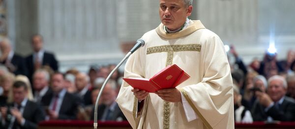 Archbishop Konrad Krajewski attends the ceremony for his episcopal ordination, in St. Peter's Basilica - Sputnik International