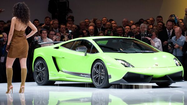 Lamborghini shows the new Gallardo model at the Volkswagen Group event in Geneva - Sputnik International