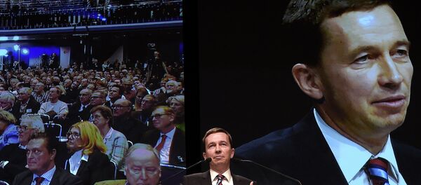 Bernd Lucke, chairman of the Alternative for Germany (AfD) party during the party congress in Bremen over the weekend. Bernd Lucke, chairman of the Alternative for Germany (AfD) party during the party congress in Bremen over the weekend. - Sputnik International