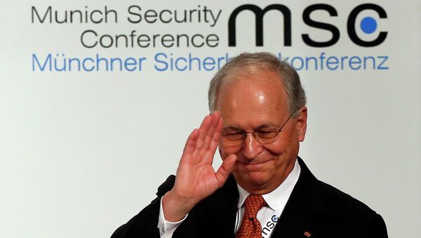 Wolfgang Ischinger, Chairman of the Munich Security Conference gestures prior to his opening speech in Munich, southern Germany, on Friday, Feb. 1, 2013 - Sputnik International