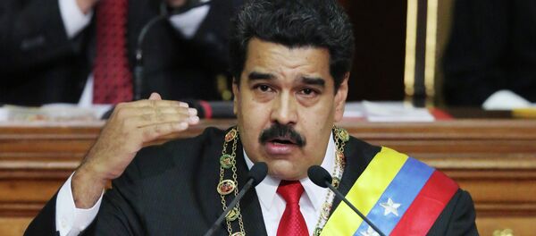 Venezuela's President Nicolas Maduro, speaks during the annual state-of-the-nation address at the National Assembly in Caracas, Venezuela, Wednesday, Jan 21, 2015 - Sputnik International