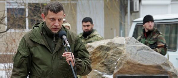 DPR Head Alexander Zakharchenko visits Gorlovka - Sputnik International