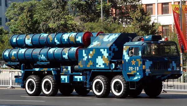 HongQi 9 [HQ-9] launcher pictured in Beijing during the 60th anniversary parade dedicated to China's founding, 2009. - Sputnik International