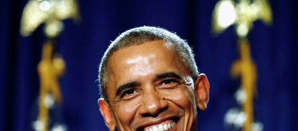 US President Barack Obama smiles as he delivers remarks at the House Democratic Issues Conference in Pennsylvania - Sputnik International