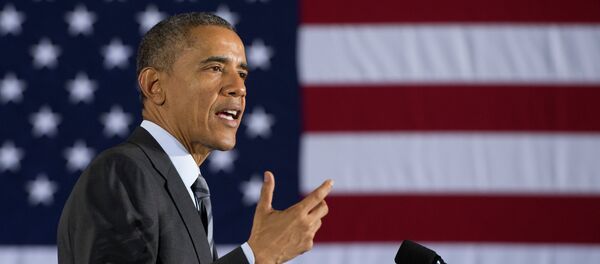 US President Barack Obama speaks at the Department of Homeland Security about the administration's fiscal year 2016 budget request released earlier today February 2, 2015 in Washington, DC - Sputnik International