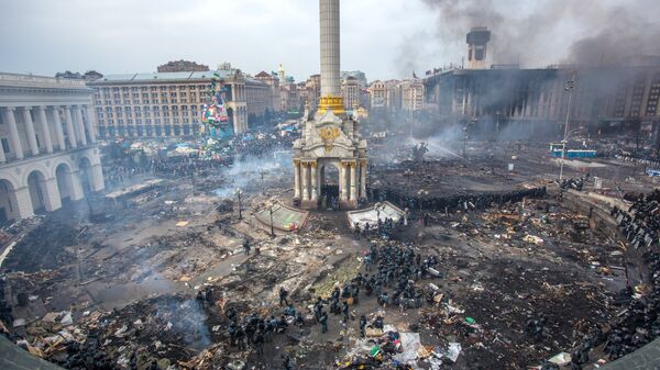 Maidan square in Kiev, Ukraine, February 19, 2014 - Sputnik International